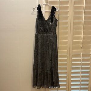 Loft metallic Elegant Black Evening Dress